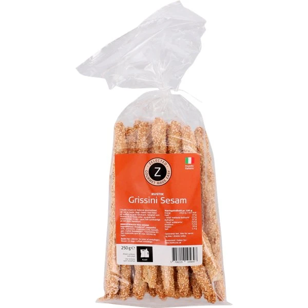 Zelected Rustikk Grissini Sesam 250g 10564 by Zelected color Svart