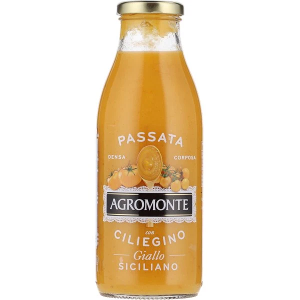 Agromonte Passata yellow tomato 520g 12720 by Zelected color Svart