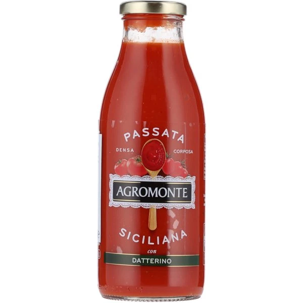 Agromonte Passata plommetomat 520g 12721 by Zelected color Svart