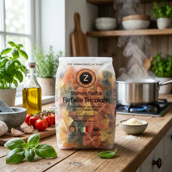 Pasta Farfalle 3-farget 400g Zelected 17706 by Zelected color Svart