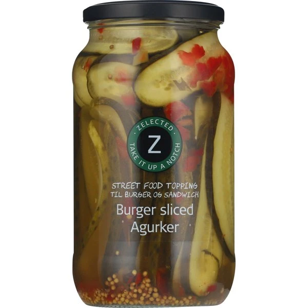Burger Sliced Agurker 970g Zelected 30097Z by Zelected color Svart