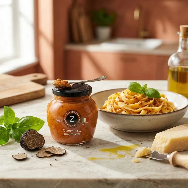 Zelected Kremet Pesto med Trøffel 190g 11229 by Zelected color Svart