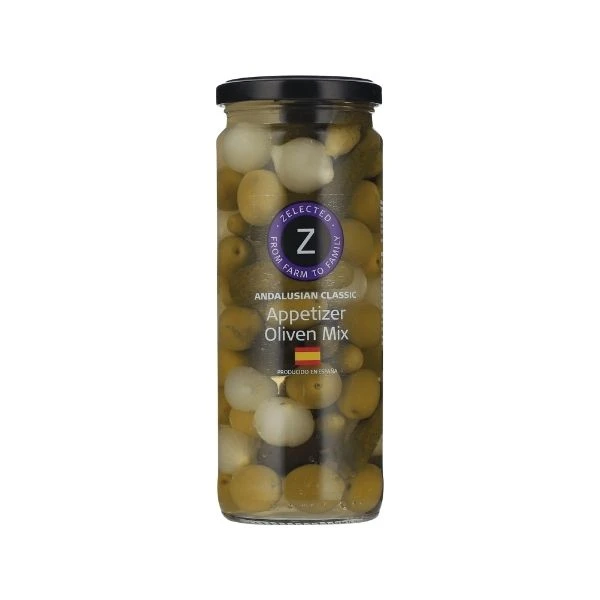 Zelected Appetizer Oliven Mix 485g 12137 by Zelected color Svart