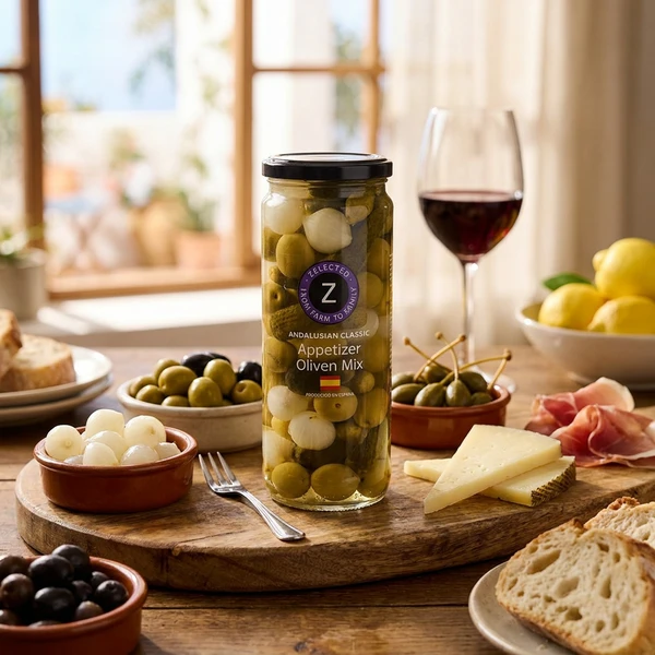 Zelected Appetizer Oliven Mix 485g 12137 by Zelected color Svart