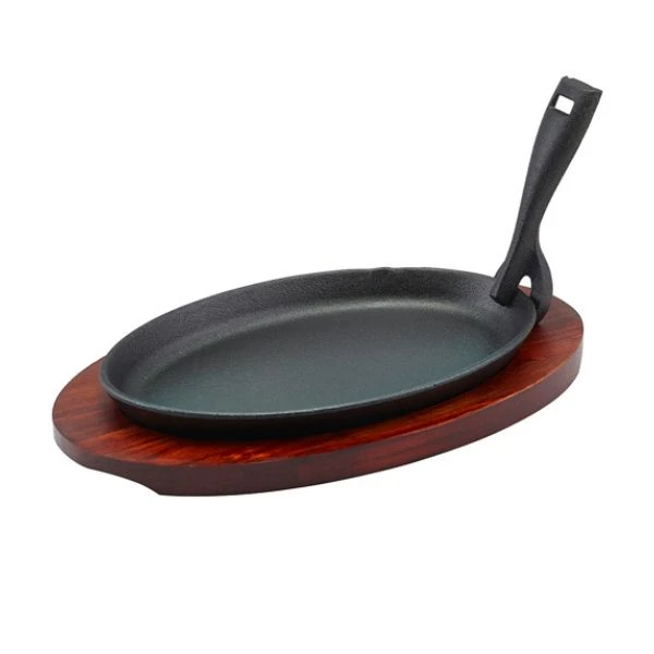 Mini støpejernsfat og bordskåner 25 x 16 cm 737-25 by Genware color Svart