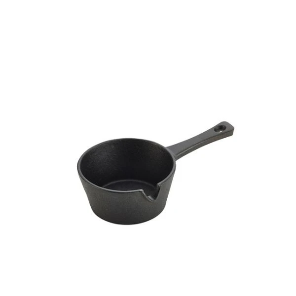 Mini Støpejernspanne 9.7 x 4.5 cm 16.5 cl C105 by Genware color Svart