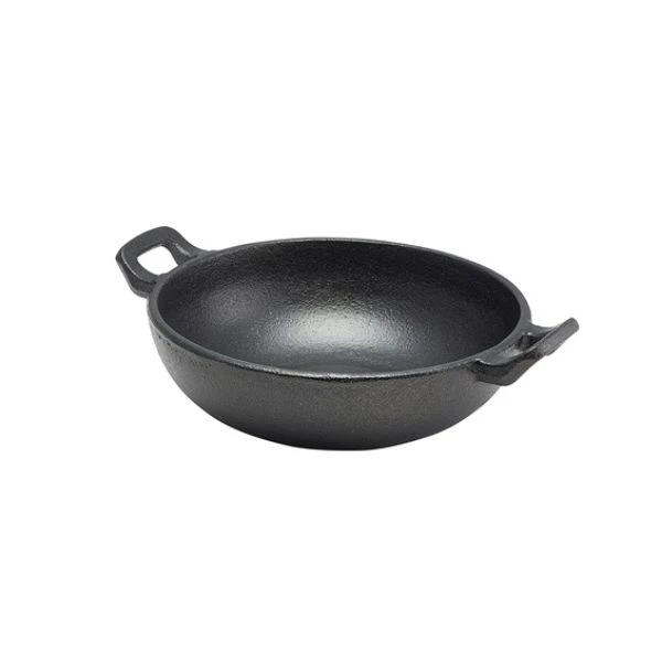 Mini støpejernswok 17 x 5,3 cm - 78 cl C175 by Genware color Svart