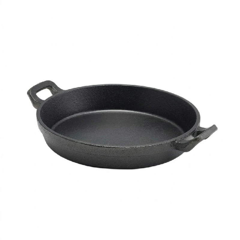 Mini Støpejernsfat 18 x 3,4 cm - 65 cl C183 by Genware color Svart