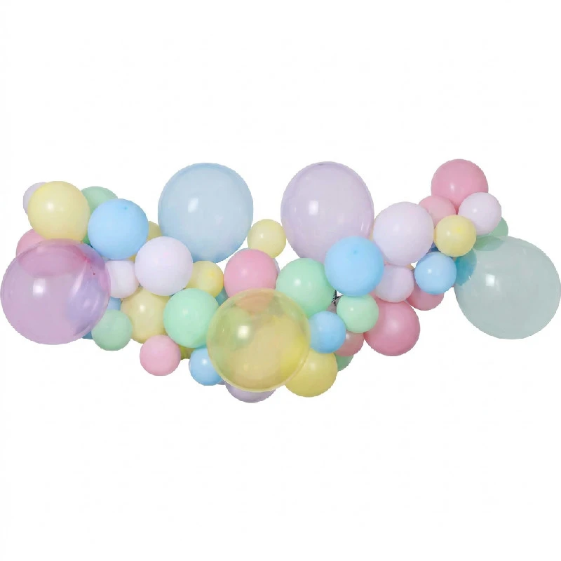 Ballonggirlander Gjør-det-selv 65 ballonger + tape 31324 by Godan color Svart