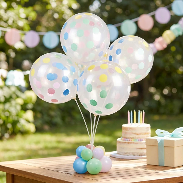 Ballongbukettramme til 6 ballonger 75 cm 31461 by Godan color Svart