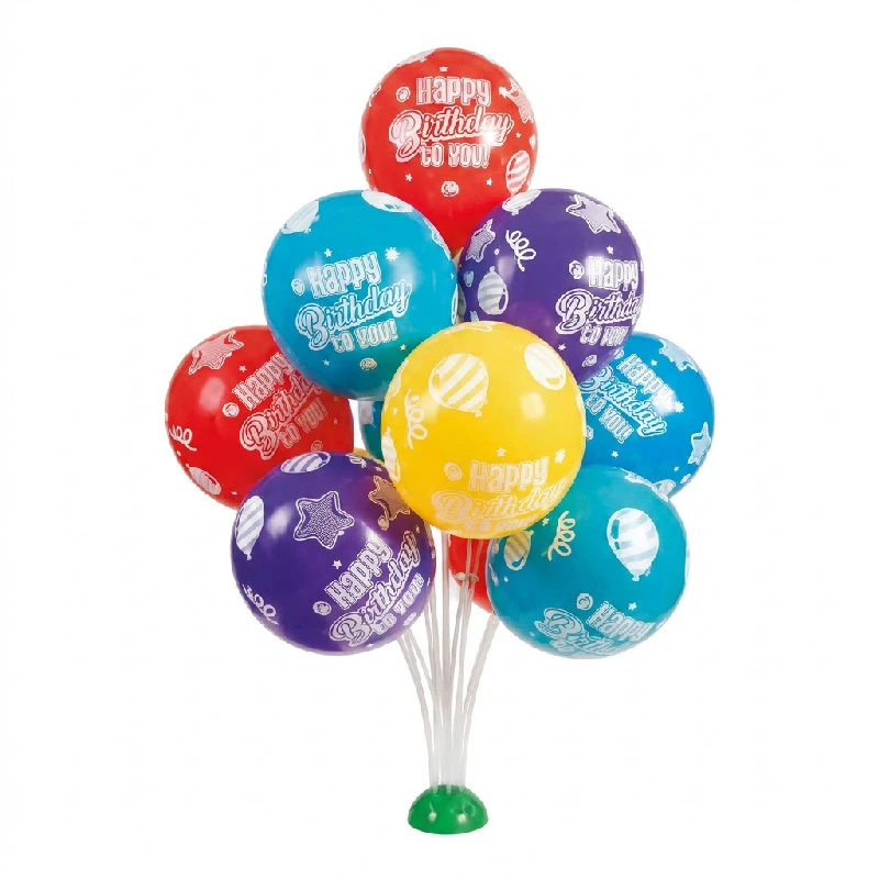 Ballongbukettstativ til 13 ballonger 75 cm 31669 by Godan color Svart
