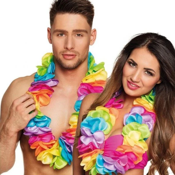 Hawaiikjede Regnbue deluxe XL 52268 by Godan color Svart