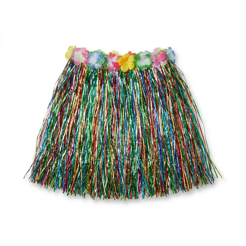 Hawaiiskjørt 45 cm flerfarget 52403 by Godan color Svart