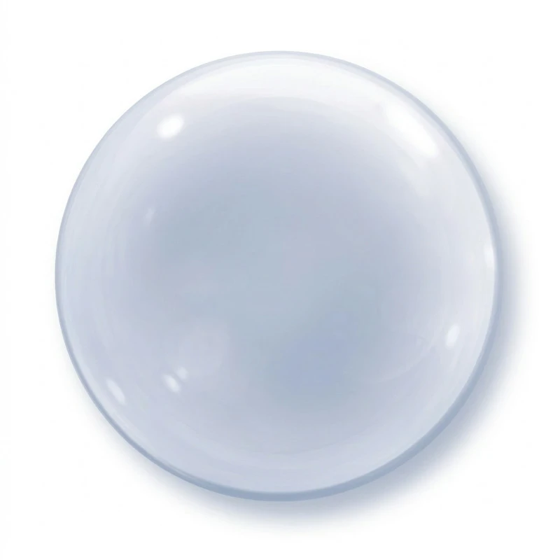 Folieballong 50 cm QL Boble Deco Transparent 68824 by Godan color Svart