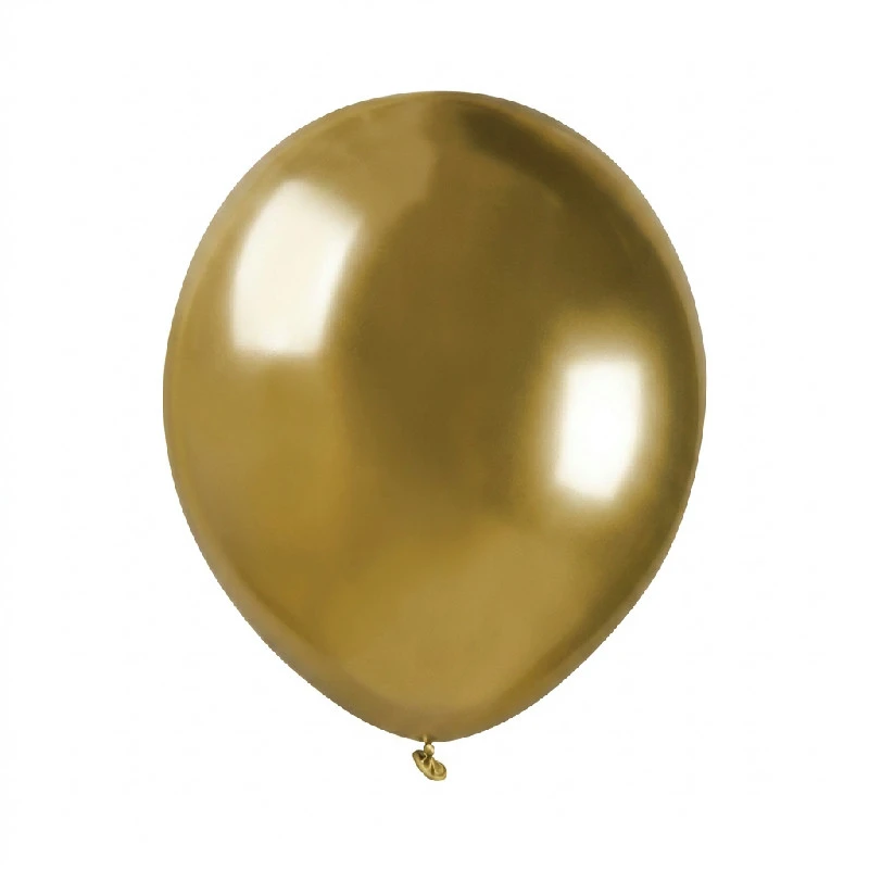 Glinsende ballonger - gull / 100 stk. AB50/88 by Godan color Svart
