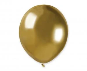 Glinsende ballonger - gull / 100 stk. AB50/88 by Godan color Svart