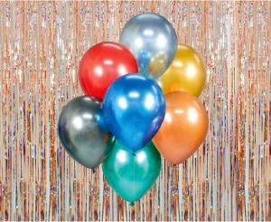 Ballongbukett B&C assorterte farger 7 stk. BB-MIX7 by Godan color Svart