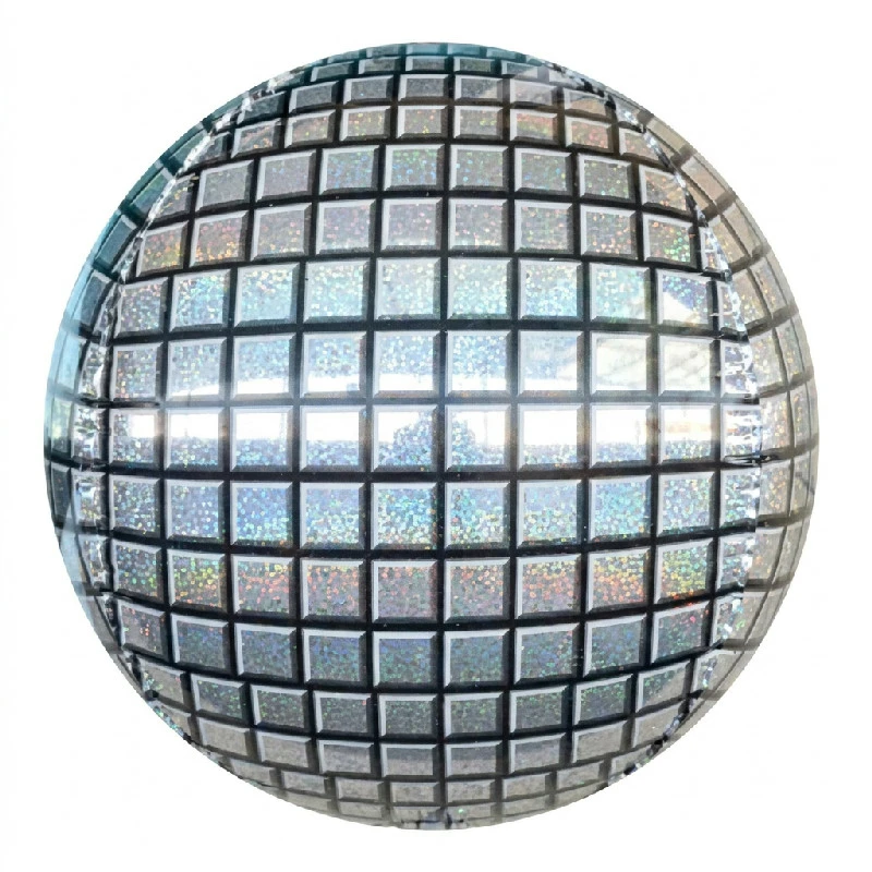 Folieballong 40 cm kuleformet disco BK-HDC by Godan color Svart