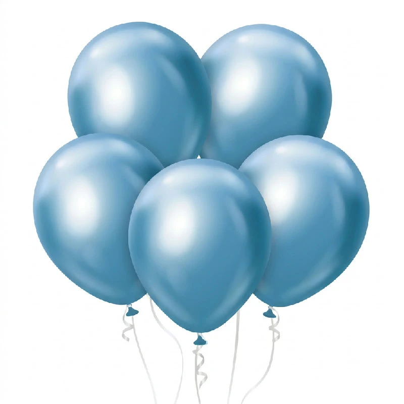 Ballonger Beauty&Charm platin lys blå 45 cm / 5 stk. CB-8JNI by Godan color Svart