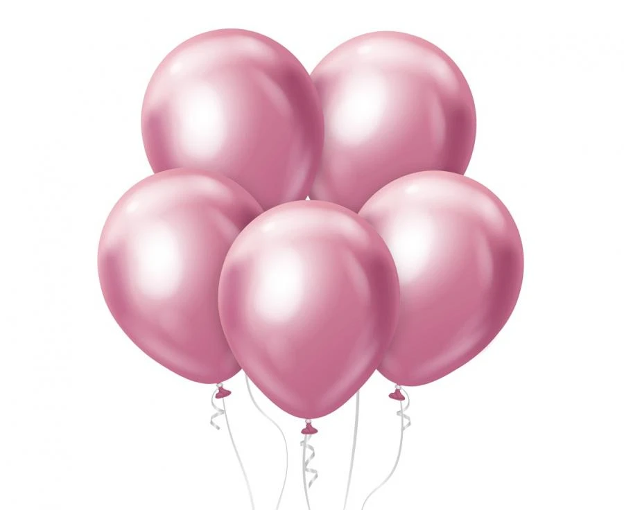 Ballonger Beauty&Charm platin lys rosa 45cm - 5 stk. CB-8JRO by Godan color Svart