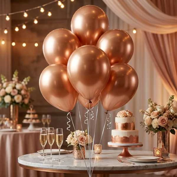 Ballonger Beauty&Charm kobber platin 45 cm / 5 stk. CB-8MIE by Godan color Svart