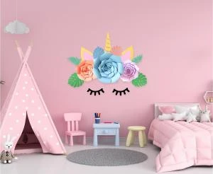 Enhjørning DIY papirdekorasjon FJ-DPJE by Godan color Svart