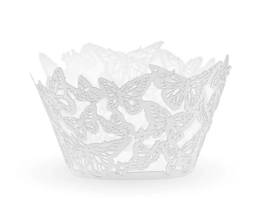 Sommerfugl cupcake-holdere 6 stk FJ-PMMO by Godan color Svart