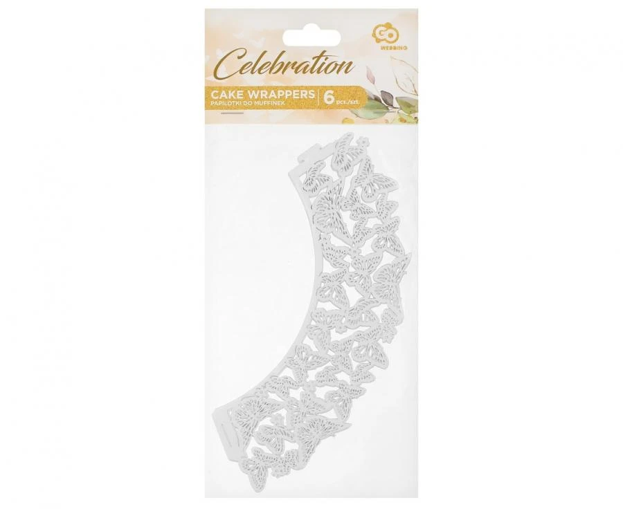 Sommerfugl cupcake-holdere 6 stk FJ-PMMO by Godan color Svart