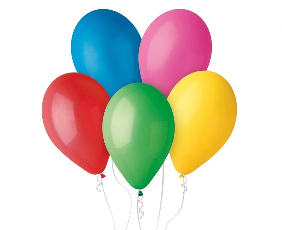 Ballong - pastell - flerfarget 100 stk. 30 cm G110/80 by Godan color Svart