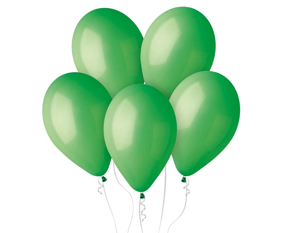 Ballong - Grønn Pastell - 33 cm - 50 stk G120/12 by Godan color Svart