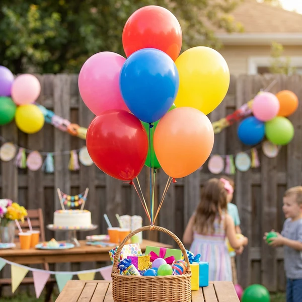 Ballong pastell flerfarget - 100 stk. 25 cm G90/80 by Godan color Svart
