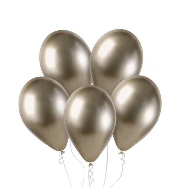 Glinsende ballonger GB120 33cm champagne 85 / 50 stk. GB120/85 by Godan color Svart
