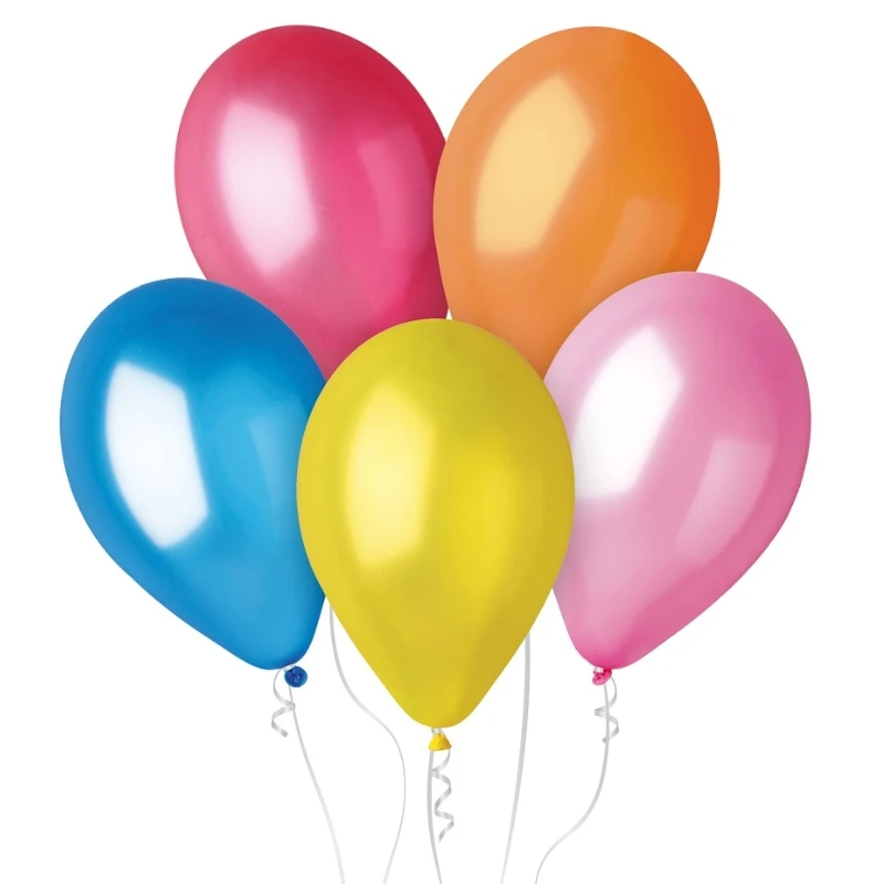 Ballong GM110 metall 12" flerfarget 100 stk. GM110/82 by Godan color Svart