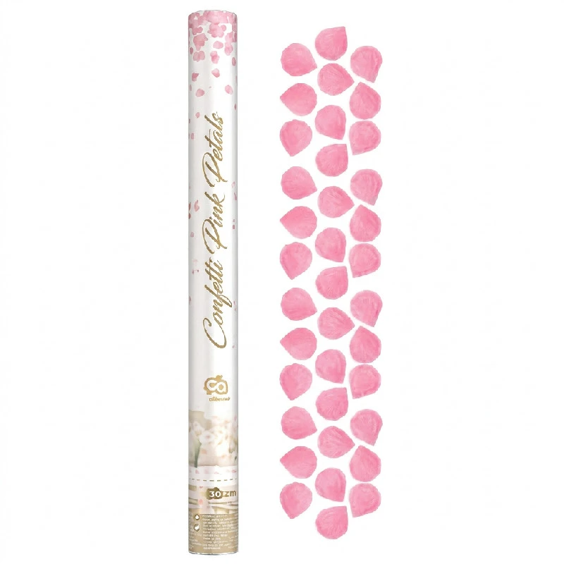 Konfettikanon - rosenblader rosa tekstil / 60 cm JC-KPPR60 by Godan color Svart