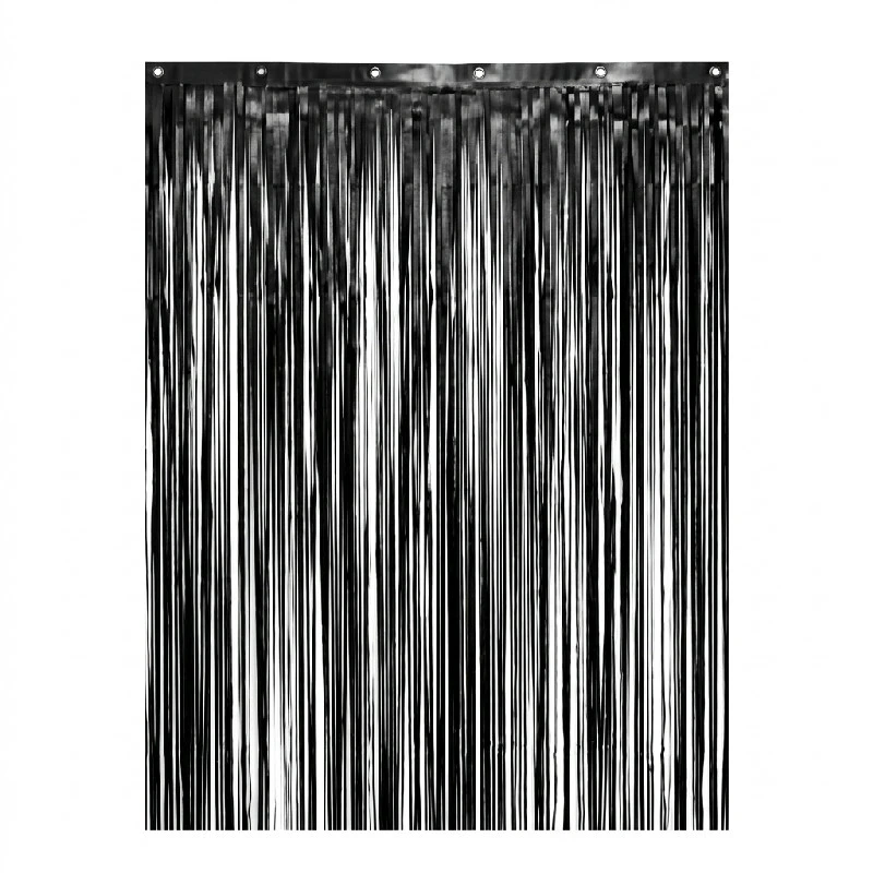 Frynsegardin B&C matt sort 100 x 200 cm SH-KMCZ by Godan color Svart