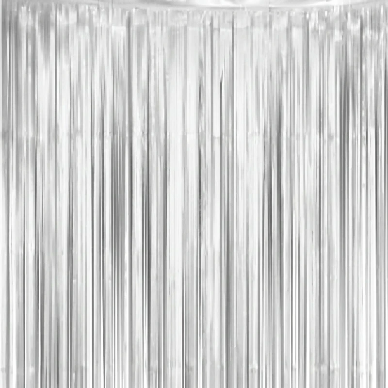 Festgardin B&amp;C mat sølv 100 x 200 cm SH-KMSR by Godan color Svart