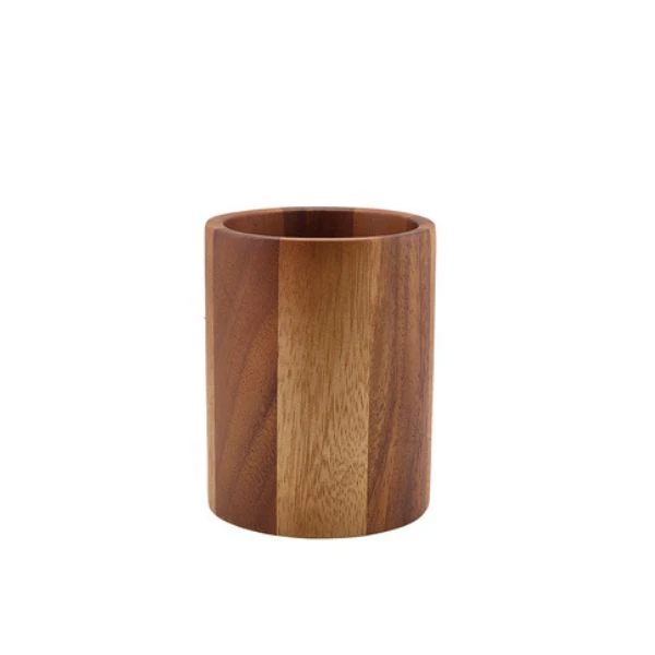 Bestikkholder i Akasietre 10 x 13 cm WCC10 by Genware color Svart