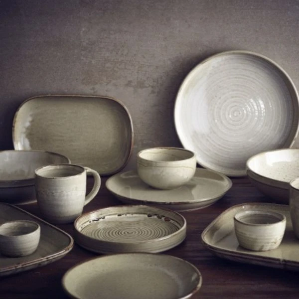 Skål 23cm - Grey Coupe Terra CB-PG23 by Genware color Svart