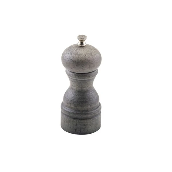 Salt- eller pepperkvern i grått tre 13,8 cm SPWD13G by Genware color Svart