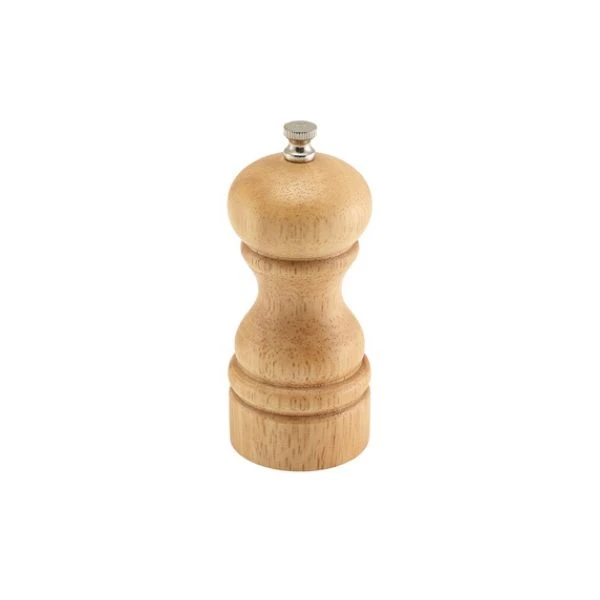Salt- eller pepperkvern i lyst tre 13 cm SPWD13L by Genware color Svart