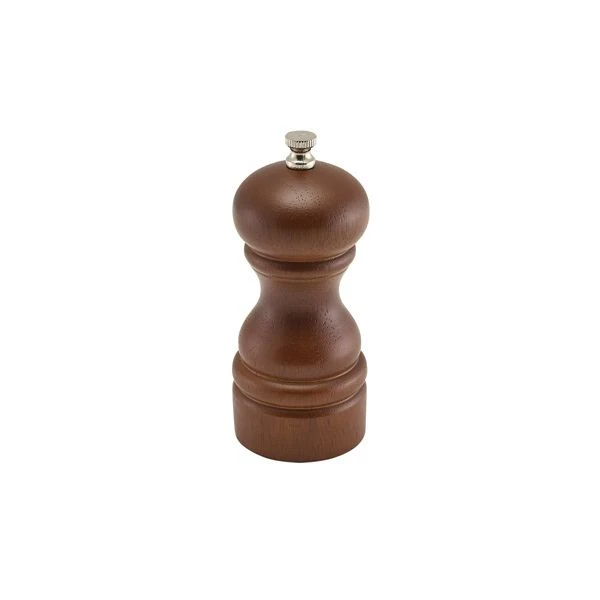 Salt- eller pepperkvern i mørkt tre 13 cm SPWD13 by Genware color Svart