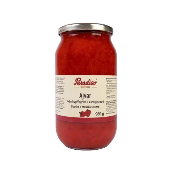 Paradiso Ajvar Paprikapasta 960 G 213678 by PARADISO color Svart