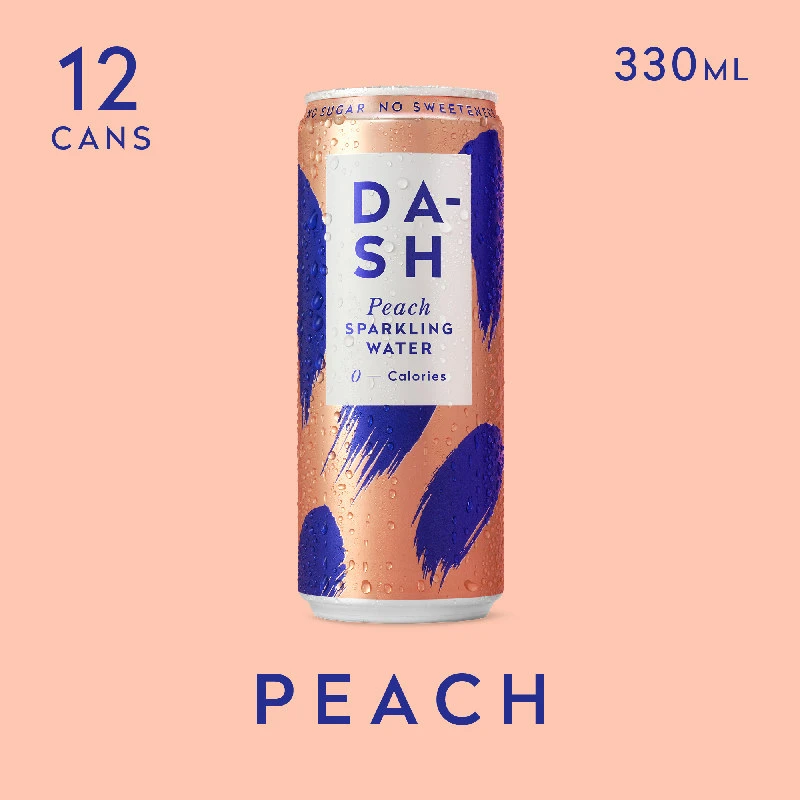 Dash Vann Fersken 330 ml. GBDAS0105 by Dash Water color Svart