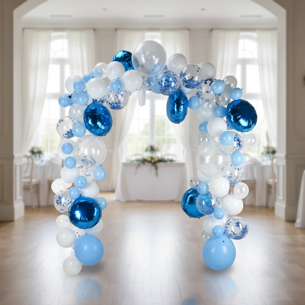Ballongbue 122 stk blå 491021500 by Koop color Blauw