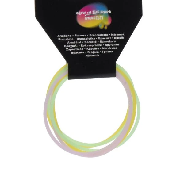 Armbånd som lyser i mørket 6 stk 491021600 by Koop color Svart