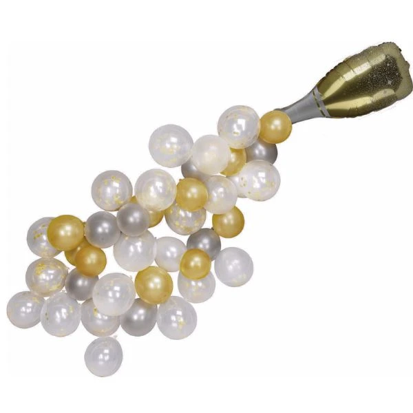 Ballongsett champagnebobler i gull 491021880 by Koop color Goud