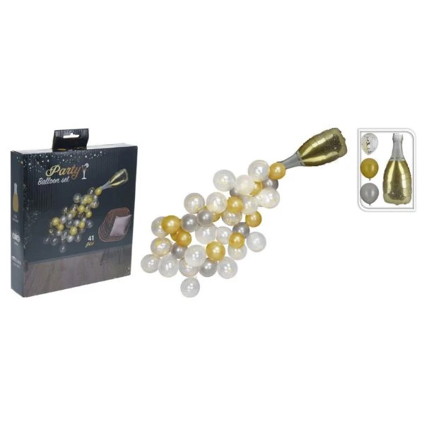 Ballongsett champagnebobler i gull 491021880 by Koop color Goud