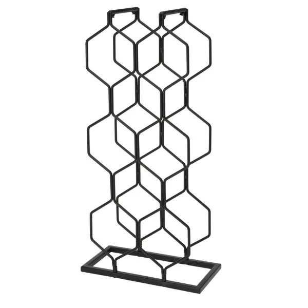 Vinreol i metall til 8 flasker - sort C37880410 by Koop color Svart