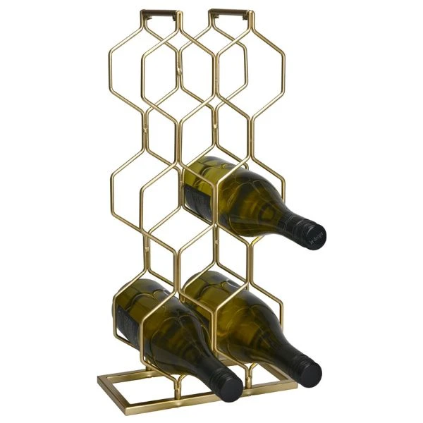 Vinreol i metall til 8 flasker gull C37880420 by Koop color Goud