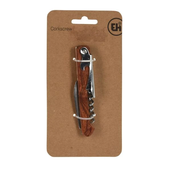 Korketrekker i rustfritt stål C80621310 by Koop color Trä